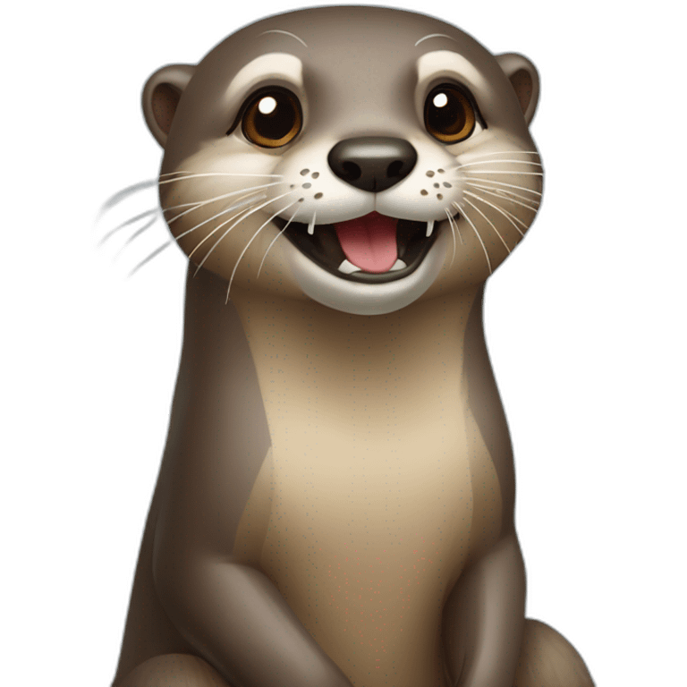 Loutre sur chien emoji