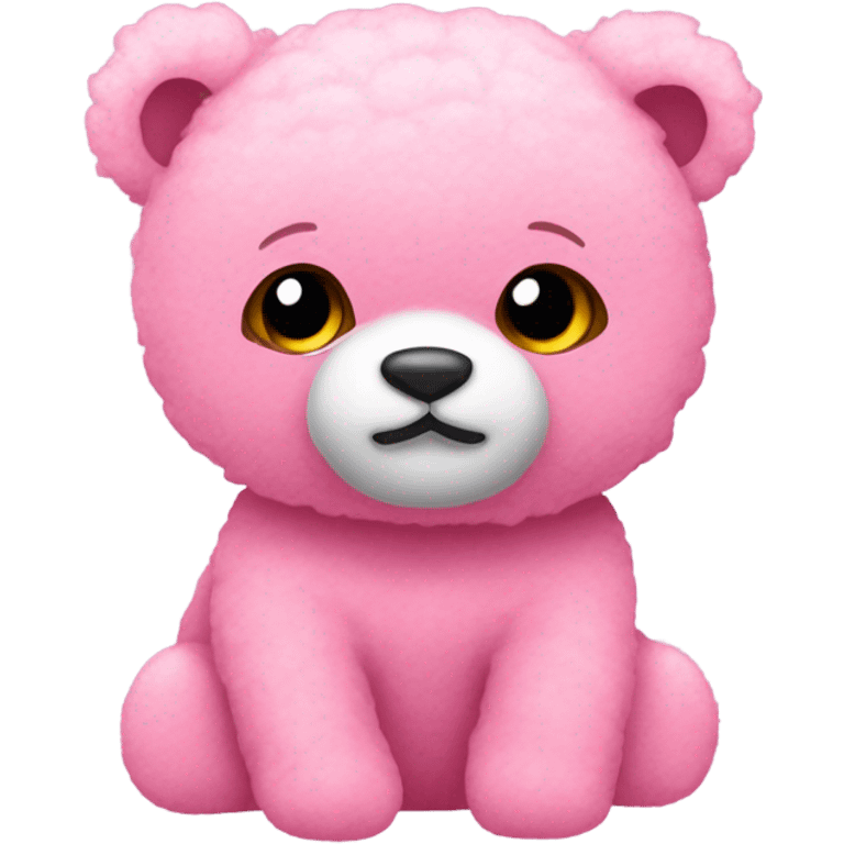 Osito de peluche rosa fuerte  emoji