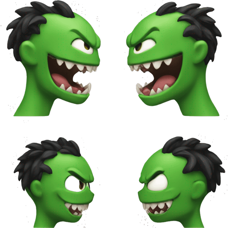 Green venom emoji