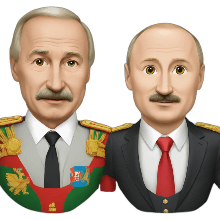 lukashenko with putin emoji