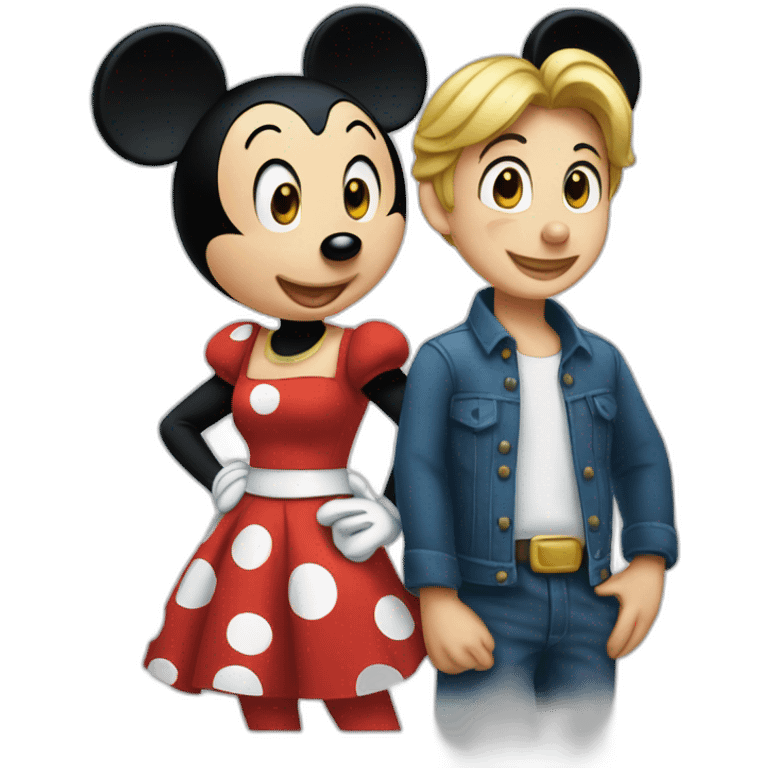 Mickey And minnie emoji