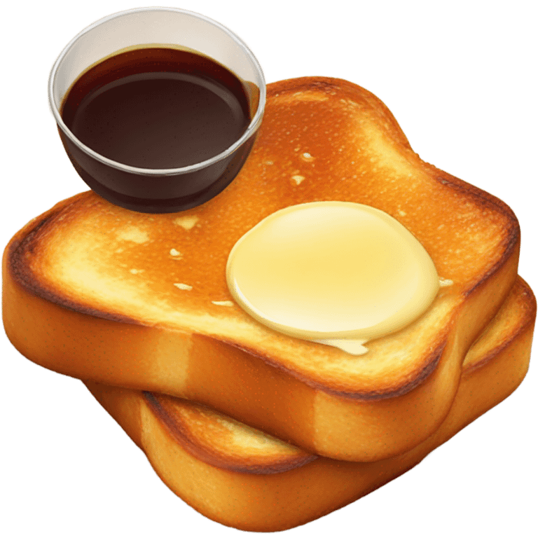 french toast with syrup emoji