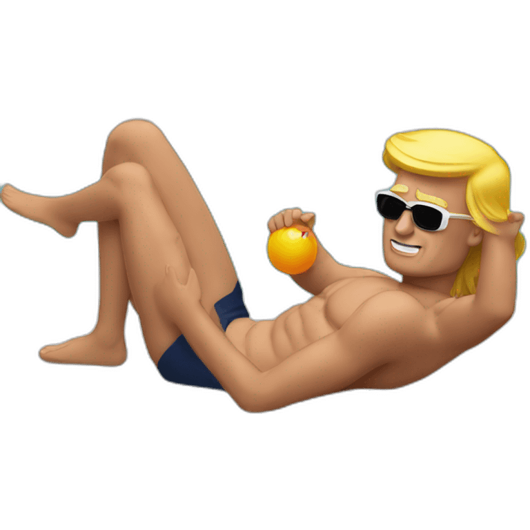 trump by the pool emoji