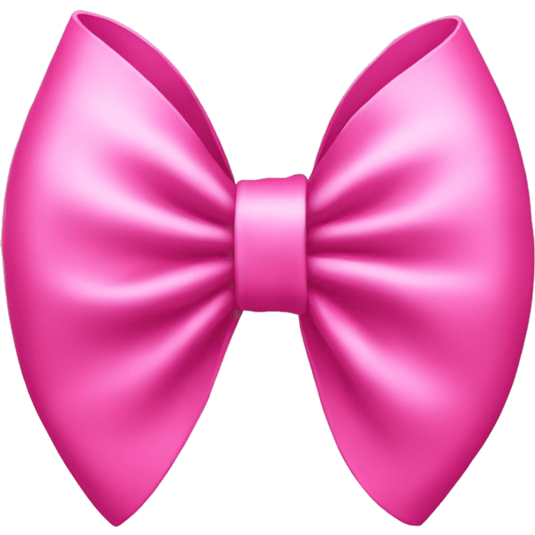 A pink bow with hat emoji