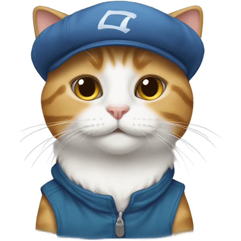 cat with cap emoji