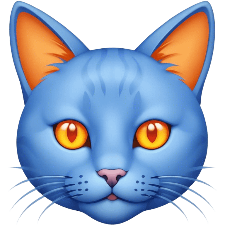 Blue cat emoji