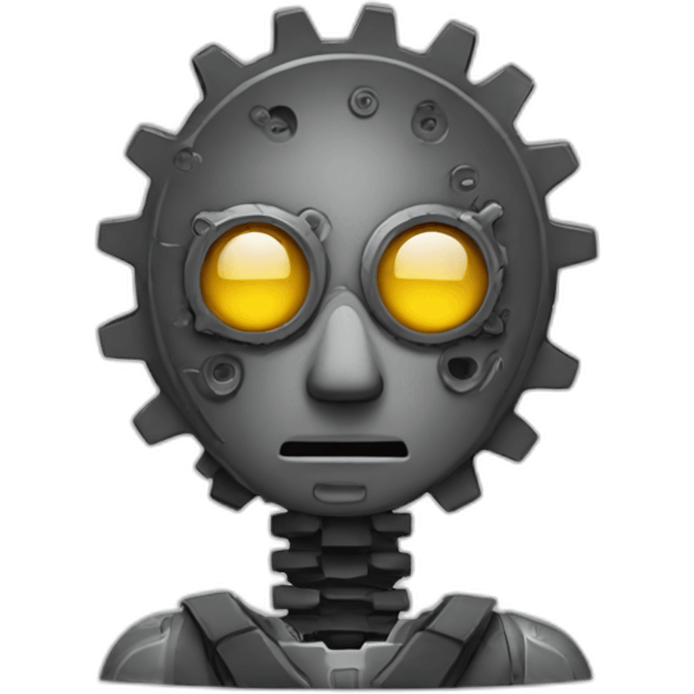 Gears head person emoji