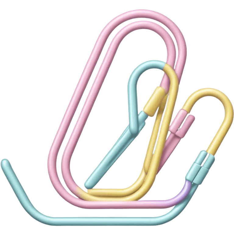 pastel paper clip emoji