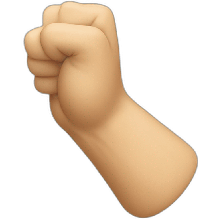 Two thumbs being covered by fists emoji