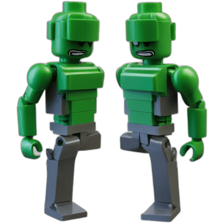 Lego neo matrix full body fighting emoji