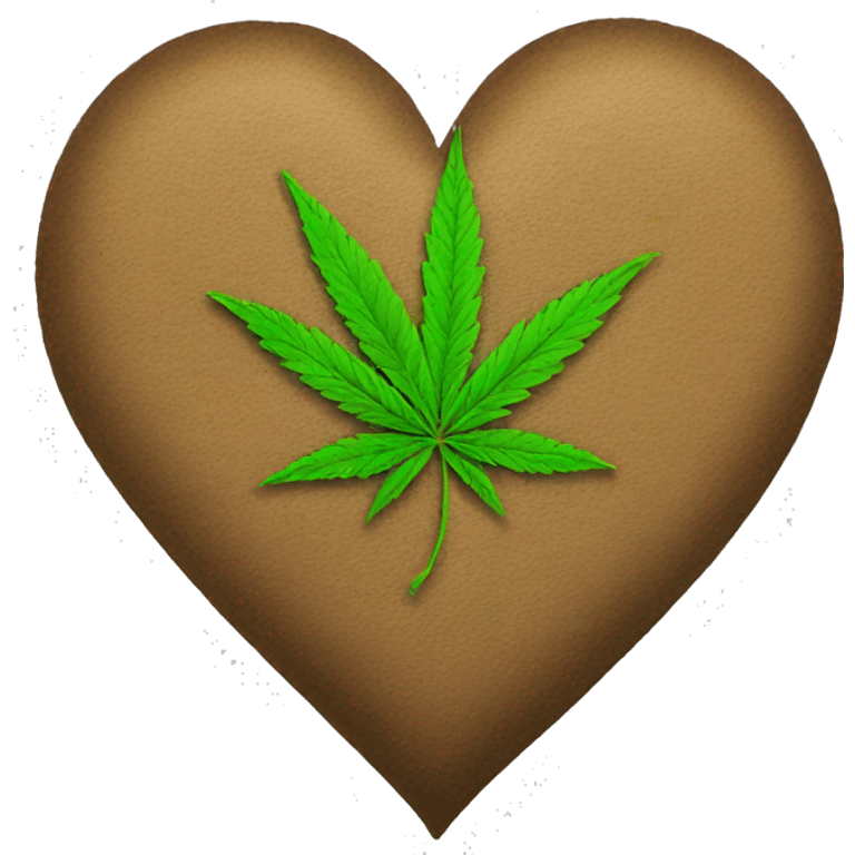 Weed heart emoji