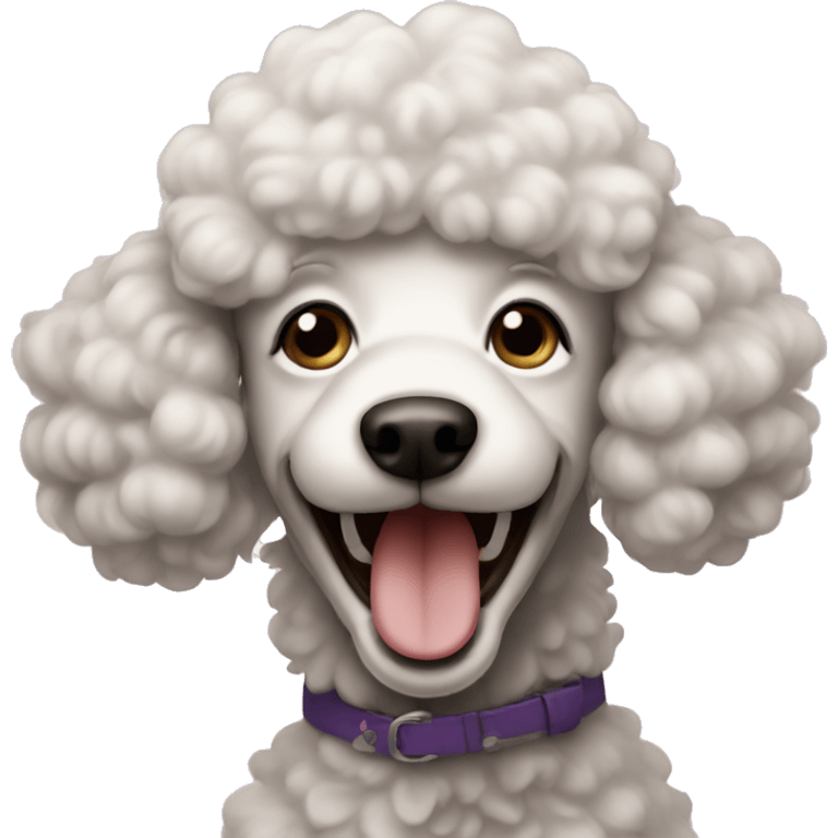 Laughing poodle  emoji