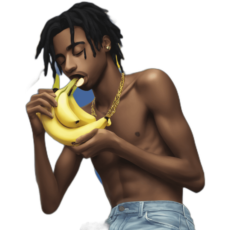 Playboi carti eating banana emoji