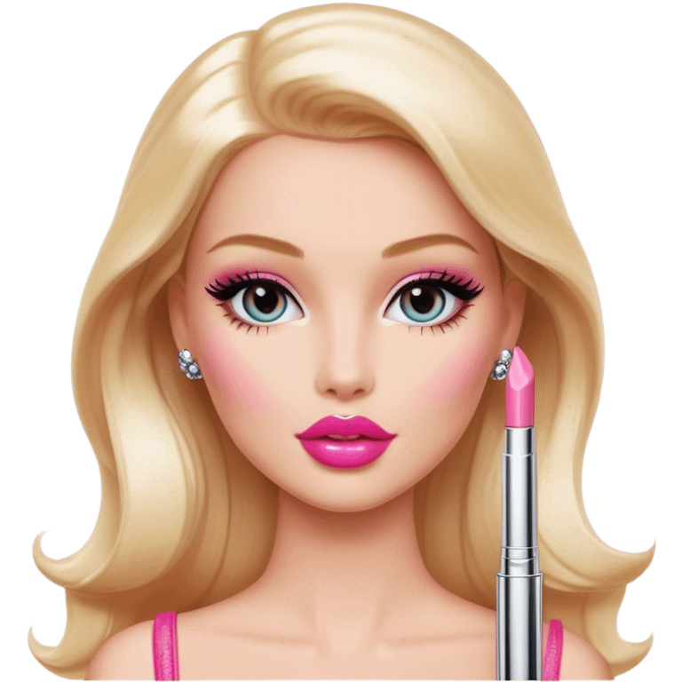 Barbie whit dior gloss emoji