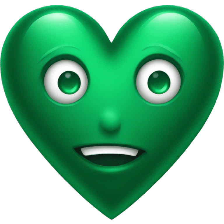 Emerald green iphone heart emoji emoji