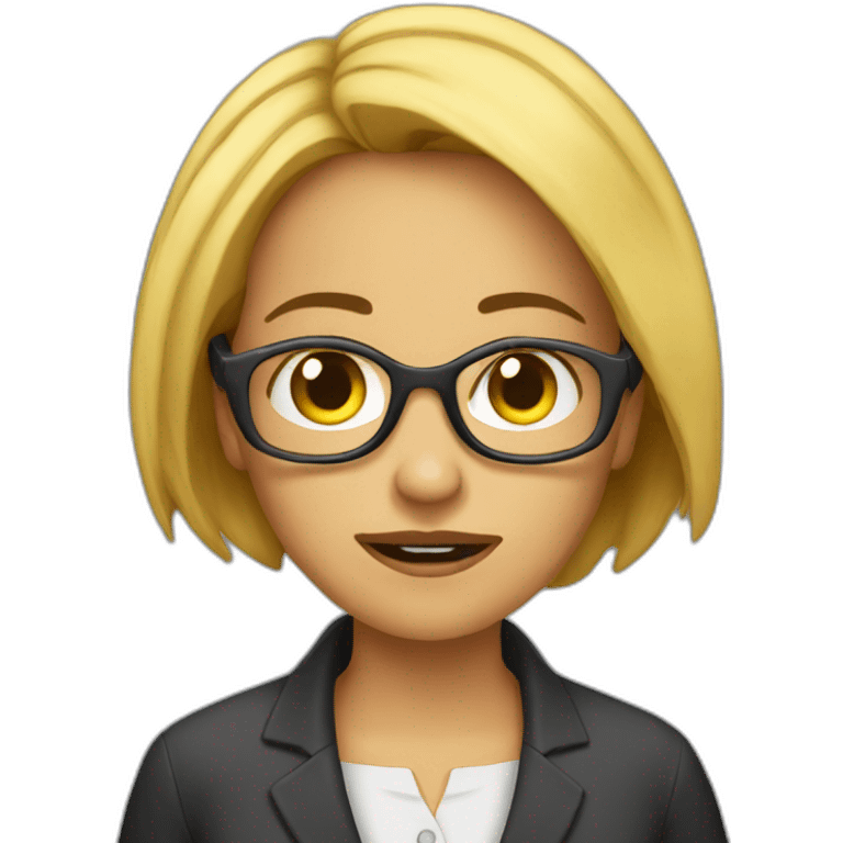 desperat computer geek woman emoji