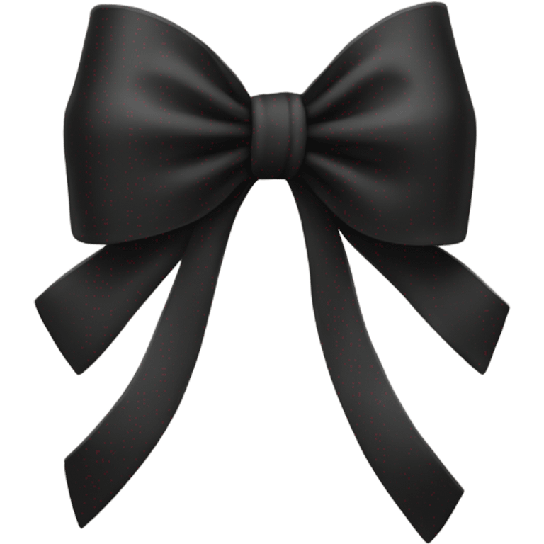 Black bow emoji