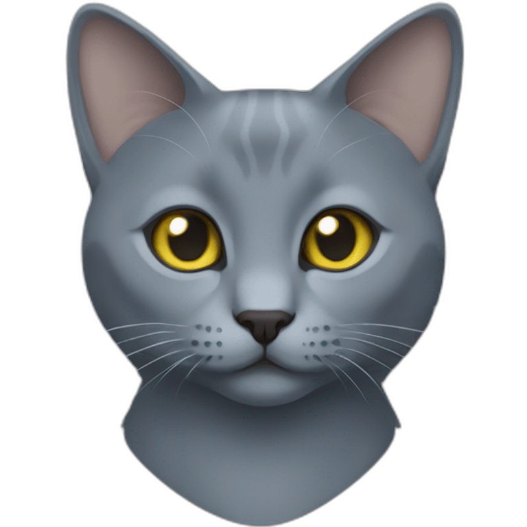 russian blue cat emoji