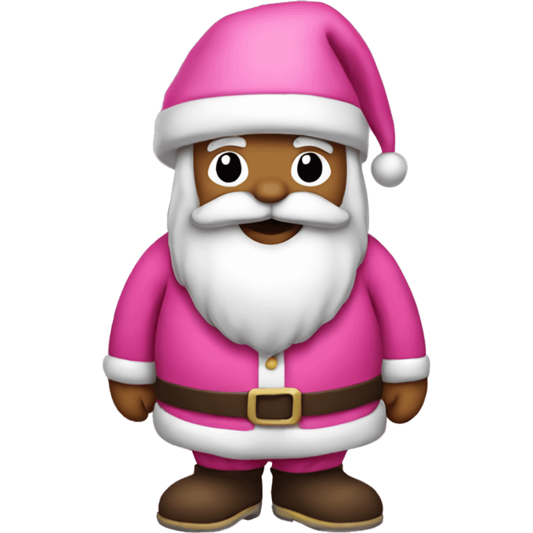 Santa Claus in pink  emoji