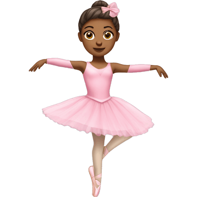 Ballerina with pink outfit emoji