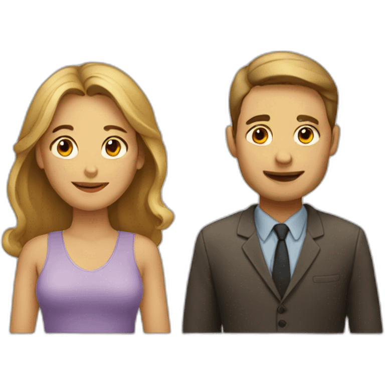 Man and woman emoji