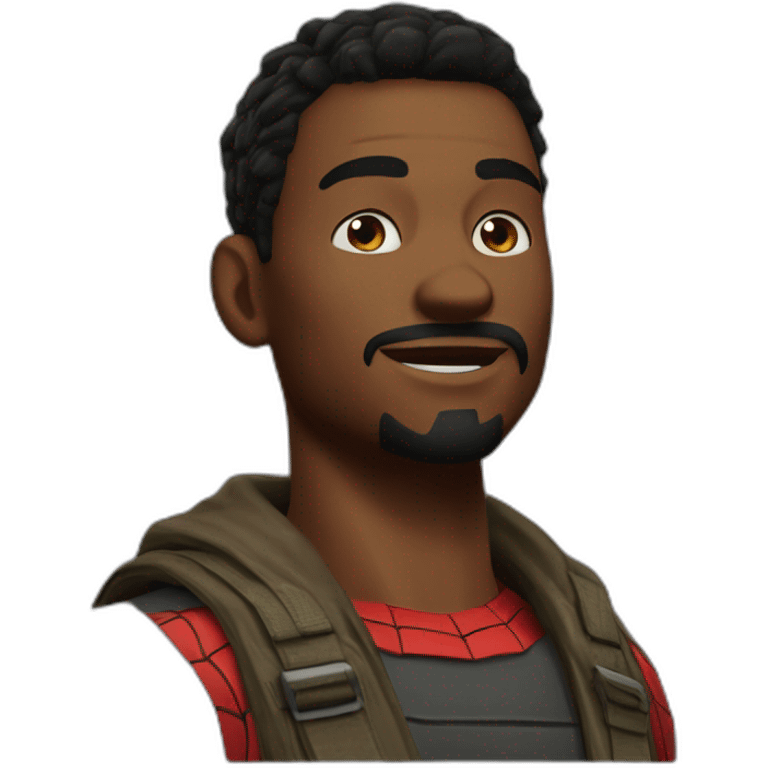 prowler Hobart Brown from Spider-Man game emoji