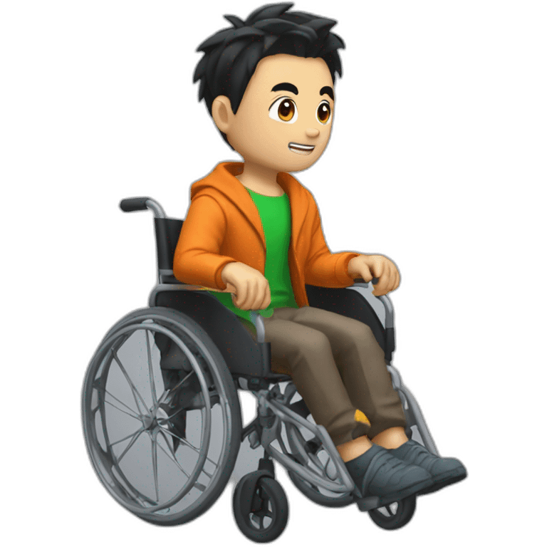 gohan in a wheelchair emoji