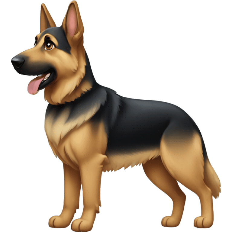 German shepherd standing emoji