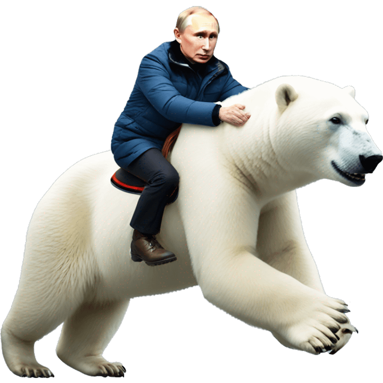 Vladimir putin riding polar bear emoji