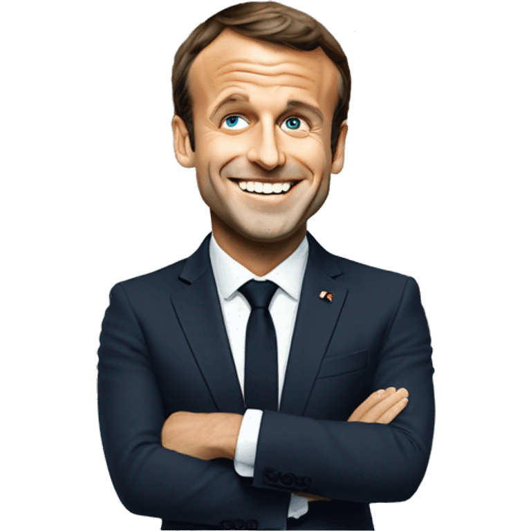 Emmanuel Macron happy emoji