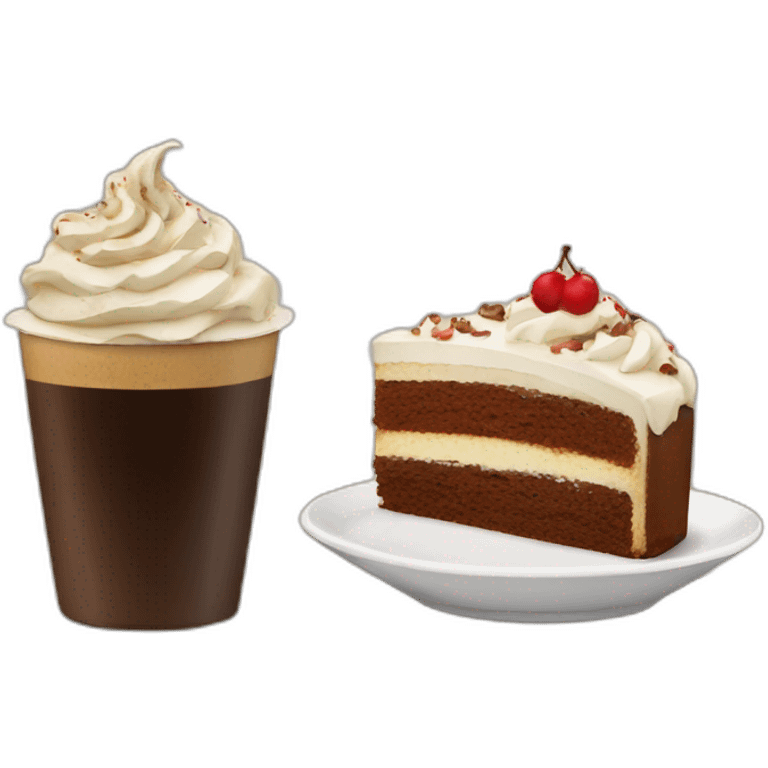 coffee and cake emoji