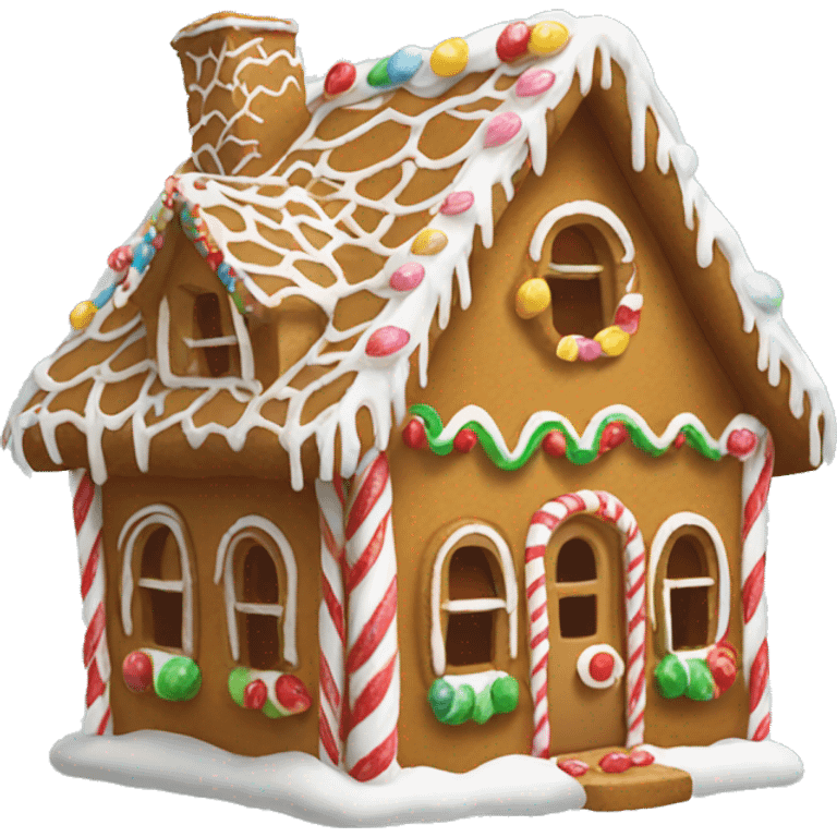 Gingerbread house emoji