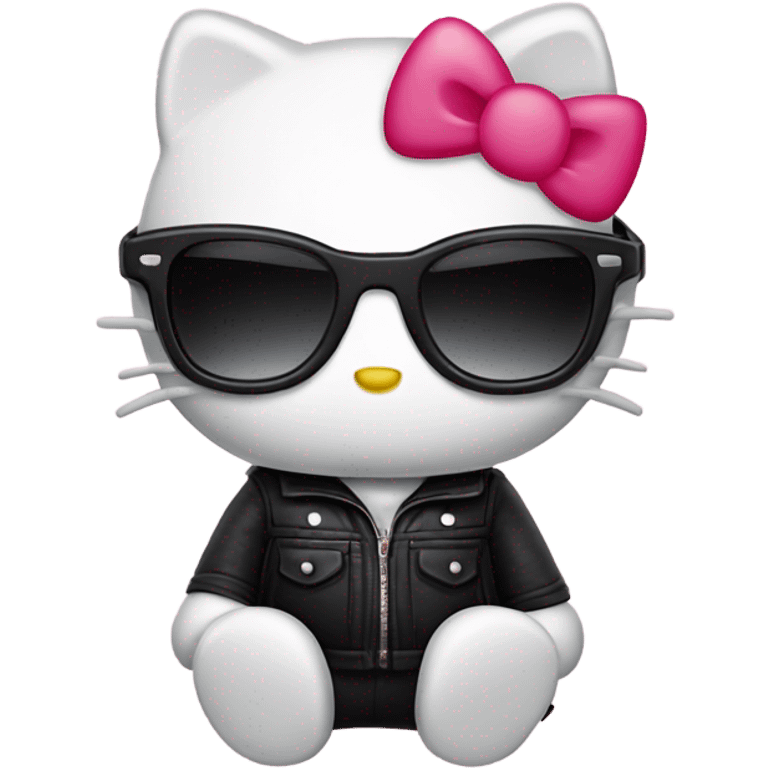 hello kitty wearing shades emoji