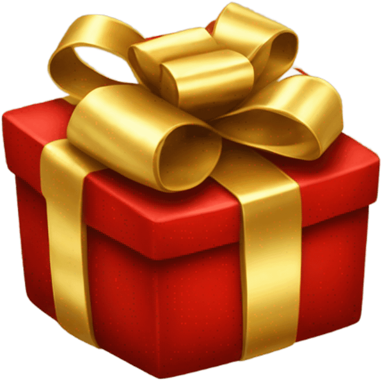 gift gold add red bow emoji