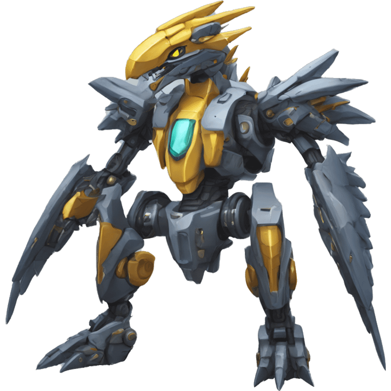 Spiky Medabot-Raptor-Dragon-Mecha emoji