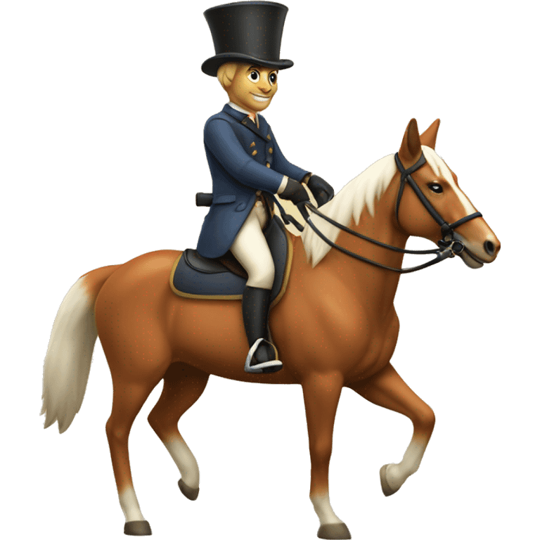 Fox hunting on horseback emoji