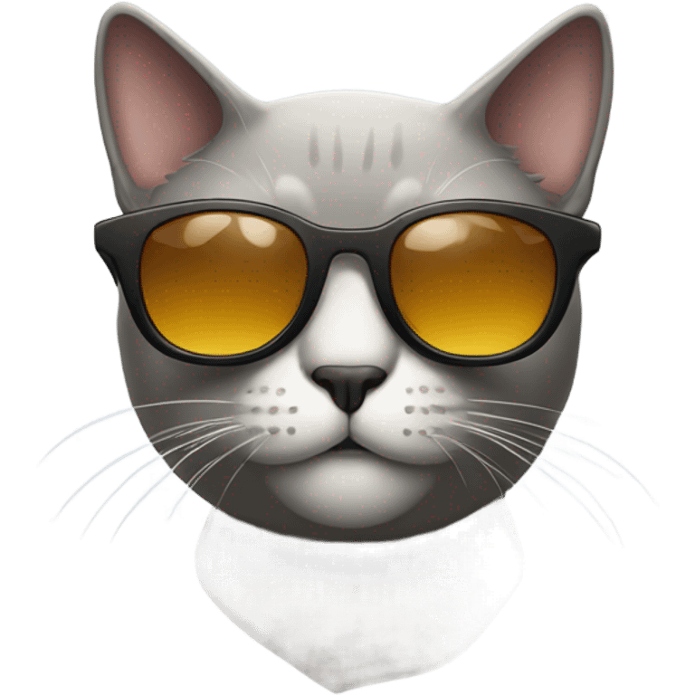 Cat with sunglasses emoji