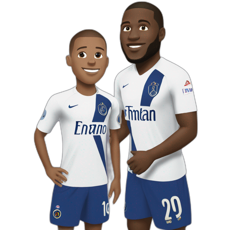 Mbappe et lukaku emoji