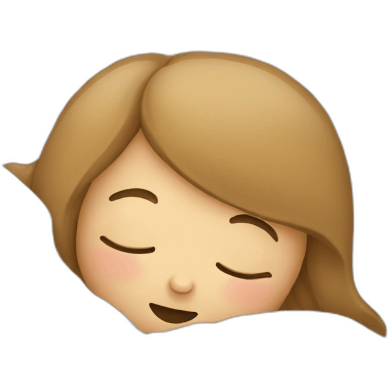 girl-sleeping-with-mouth-open emoji