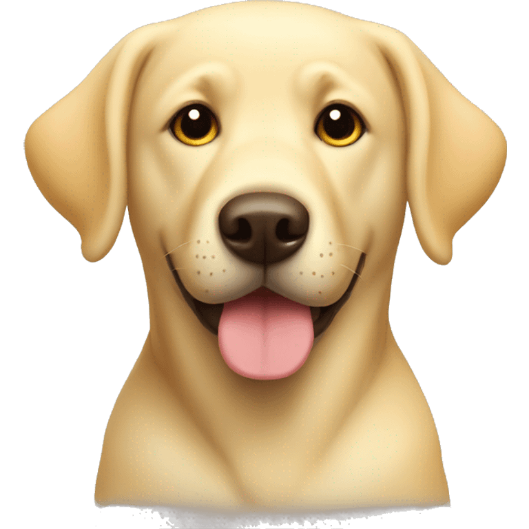 cute yellow lab  emoji