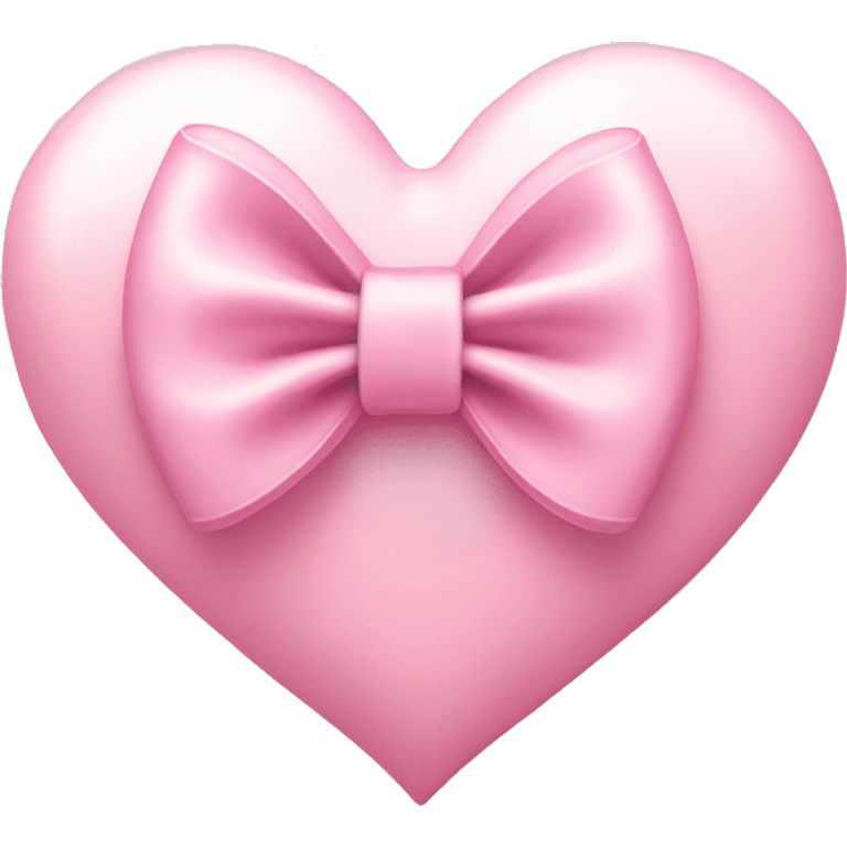 Light pink heart with bow emoji