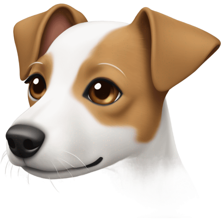 Light brown and white Jack Russell terrier  emoji