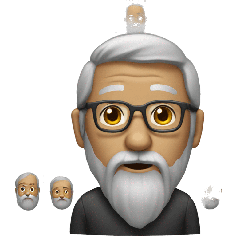 Old man with a long beard emoji