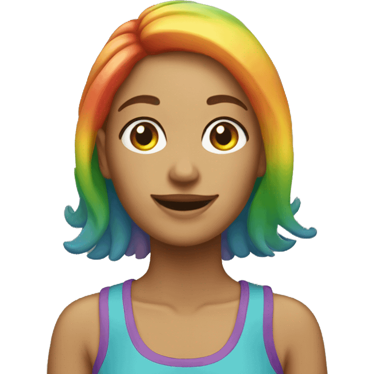 Rainbow woman emoji