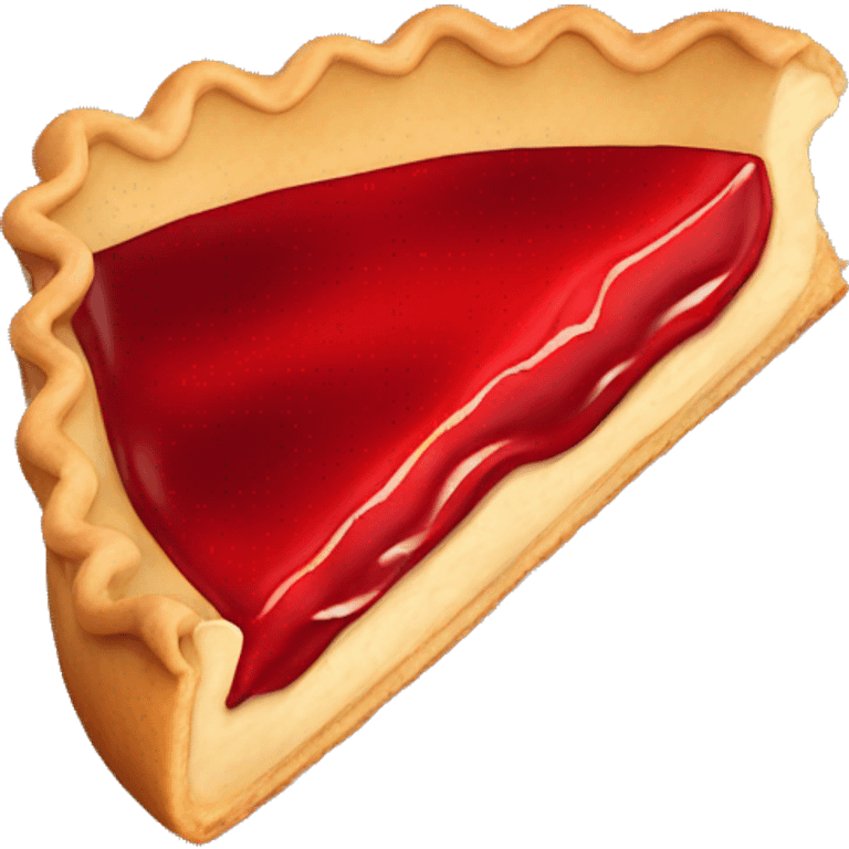 Red filling pie slice  emoji