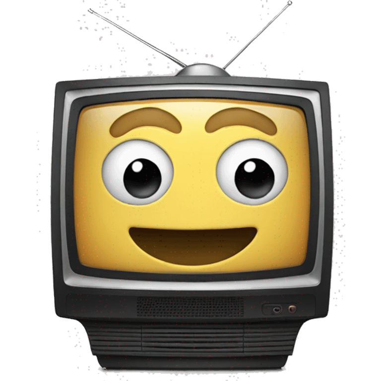 TV with advertising  emoji