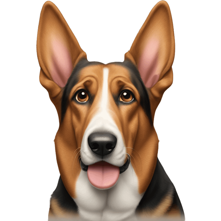  German Sheppard dog and a basset hound dog emoji