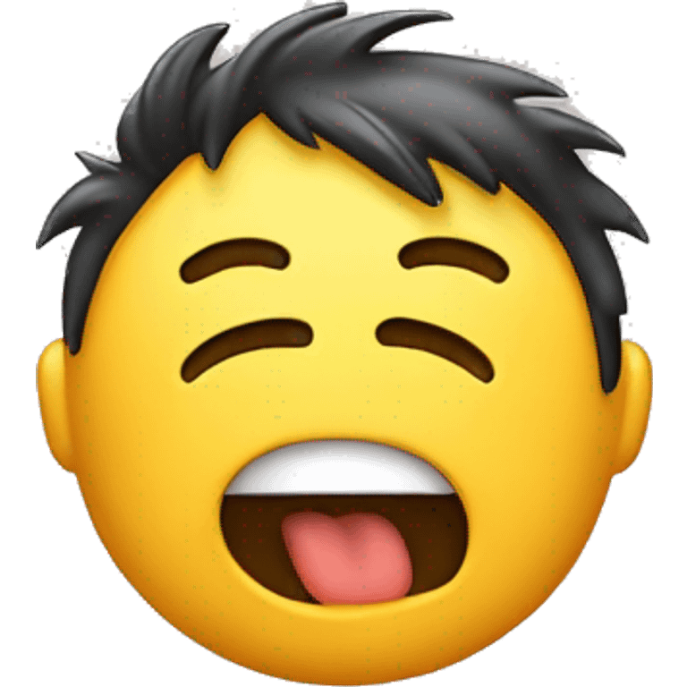 an emoji scratching his head and drooling emoji