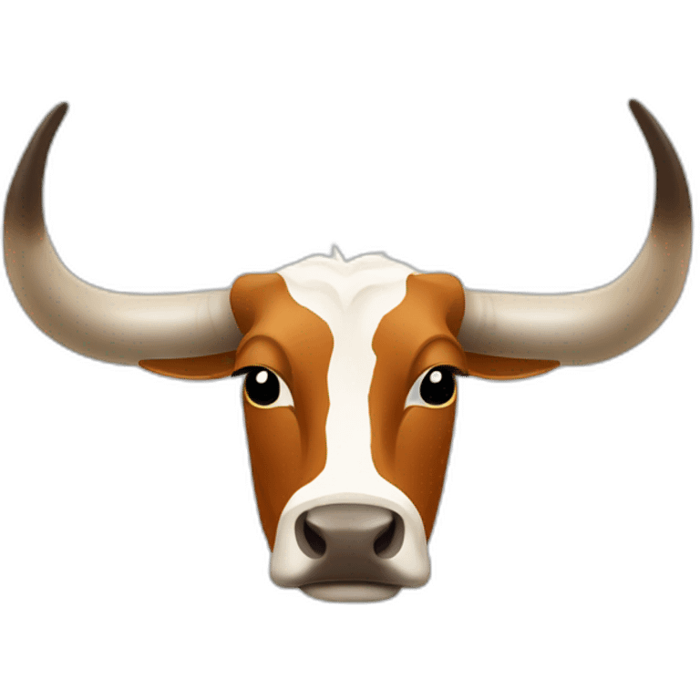 lONGHORN STEER SIDE VIEW, LONG HORNS emoji