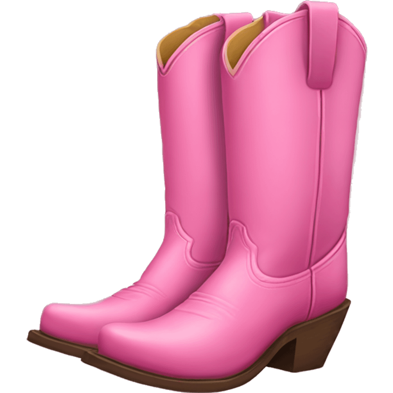 Pink cowgirl boots  emoji